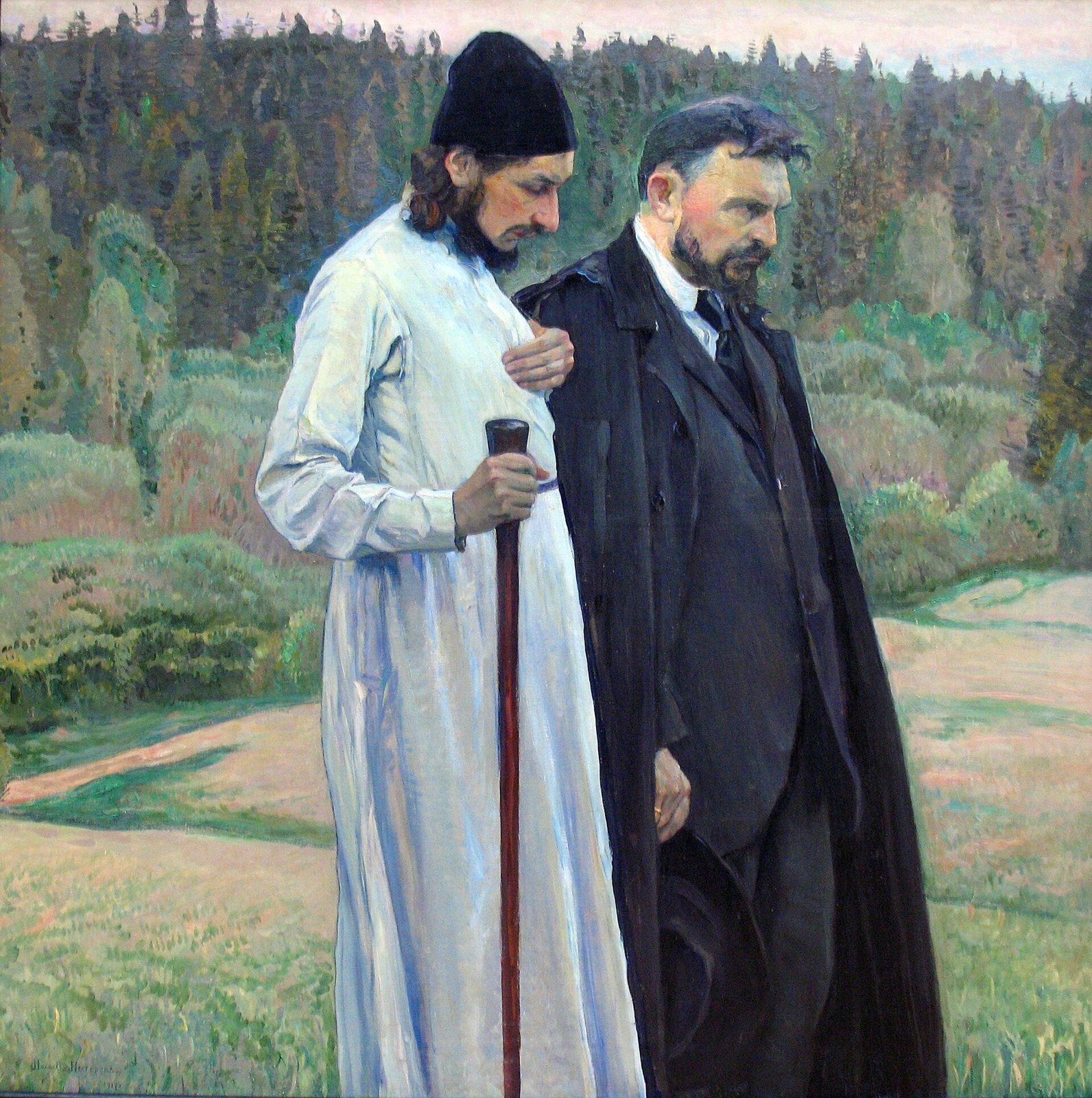 Михаил Нестеров. «Философы» — Сергей Булгаков и Павел Флоренский