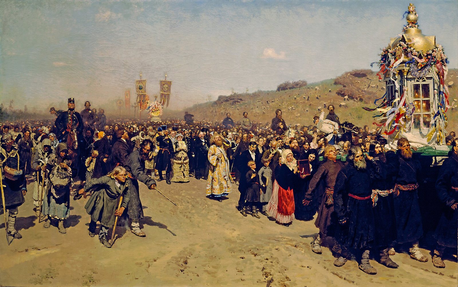 Илья Репин. «Крестный ход в Курской губернии»