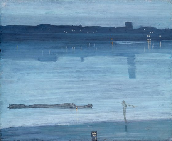Джеймс Уистлер. Ноктюрн в синем и серебряном: Челси, 1871