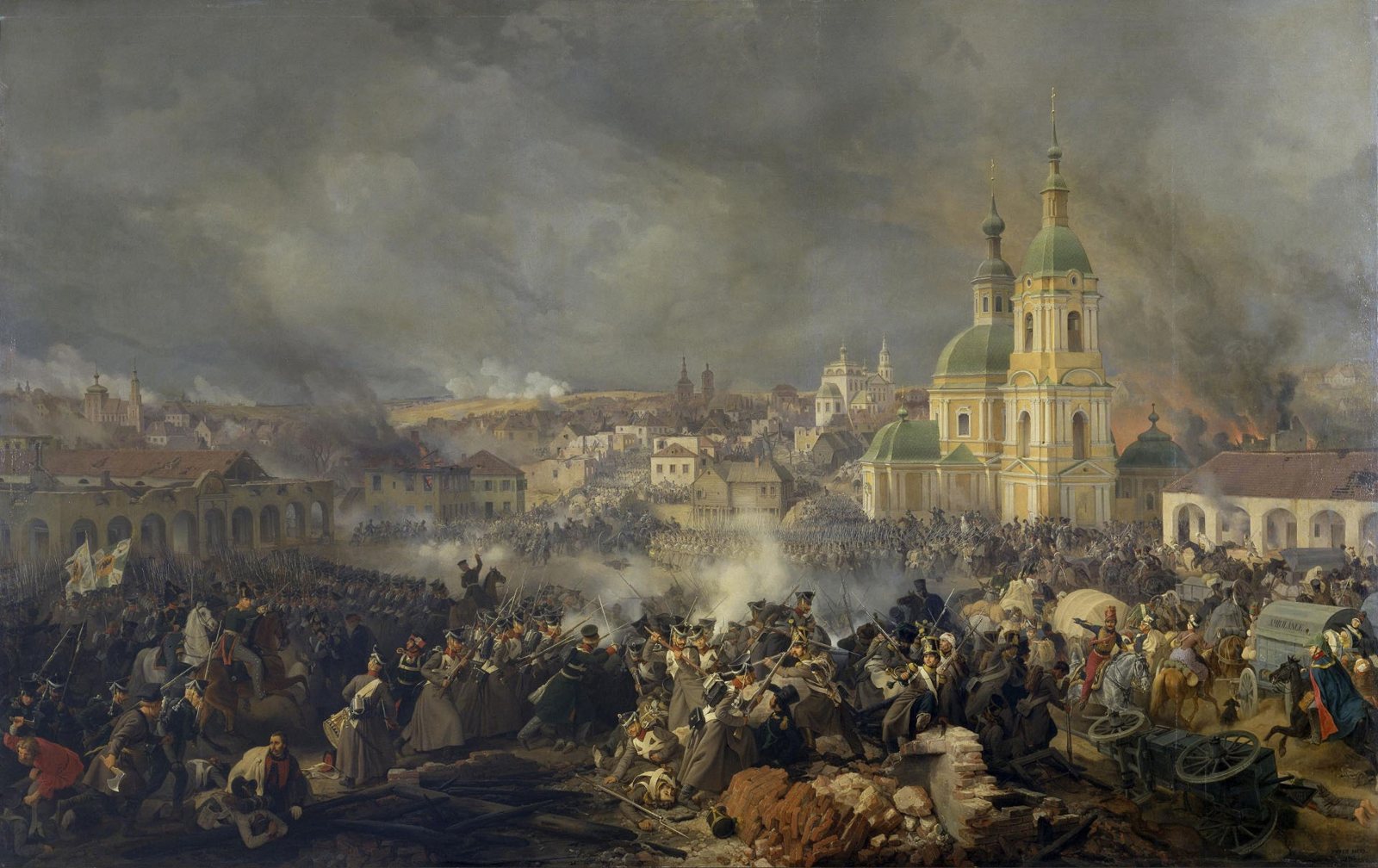 Сражение при Вязьме 22 октября 1812 года