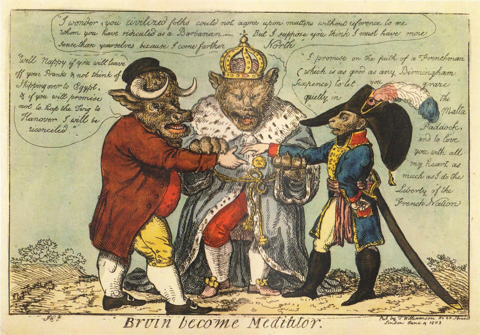 Исаак Крукшенк · 1791 «Медведь» Россия в образе наступающего медведя