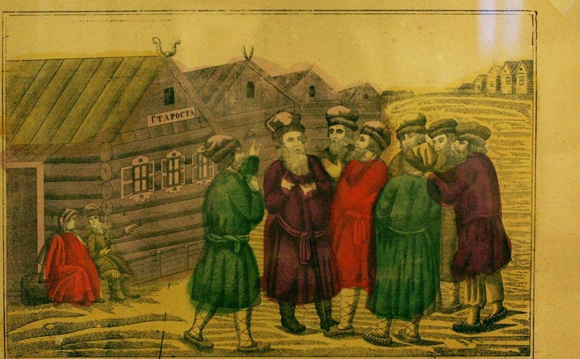 Публикуемая копия витрины: лубок «Кудри вьются» (сход)