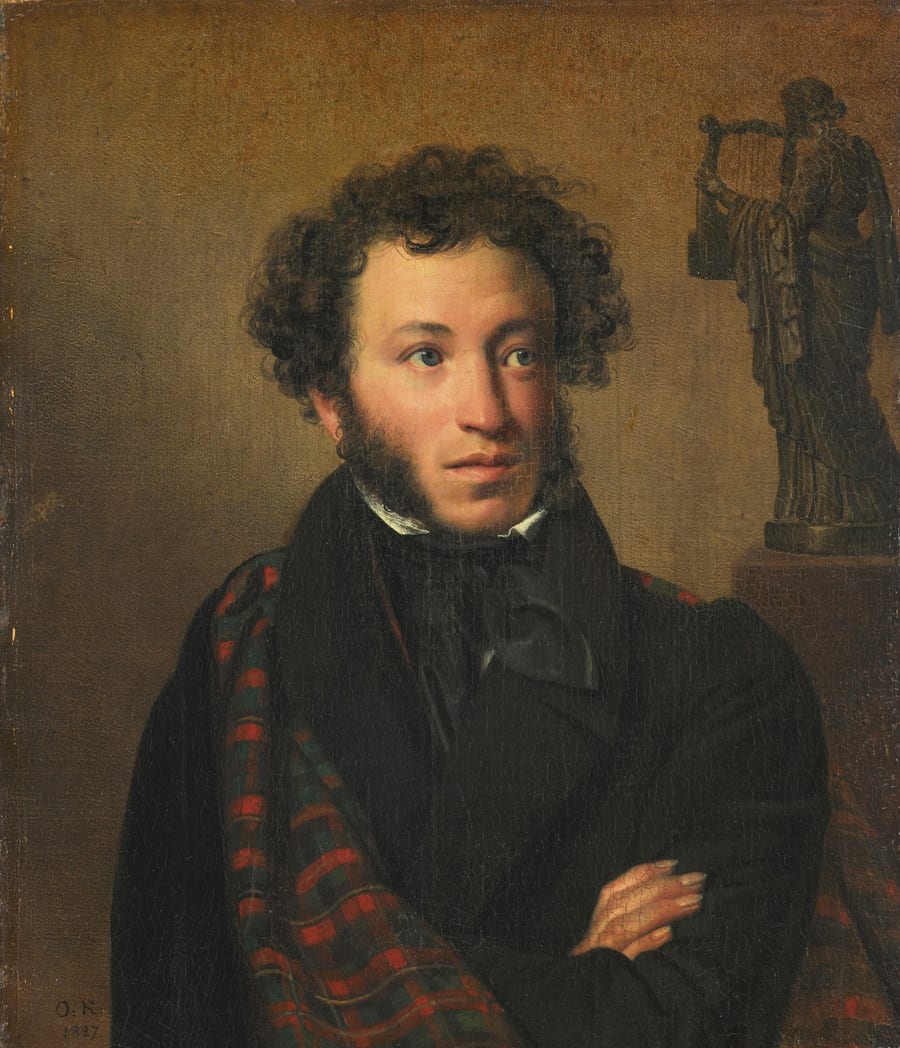 Орест Кипренский. Портрет А. С. Пушкина, 1827. Государственная Третьяковская галерея. Портрет написан за девять лет до «Капитанской дочки».