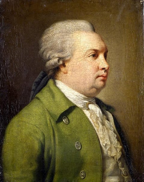 Денис Фонвизин. Портрет работы Армана-Шарля Караффа, около 1784–1785. Написан через два-три года после премьеры «Недоросля»; хранится в Пушкинском Доме.