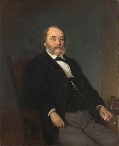 И. Н. Крамской. Портрет И. А. Гончарова, 1874. Холст, масло.